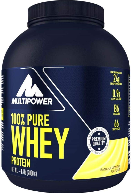 Image of Multipower 100% Pure Whey Protein Banana Mango Dose (2000g)