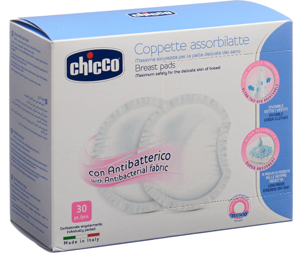Image of Chicco Stilleinlage leicht und sicher antibakteriell (30stk)