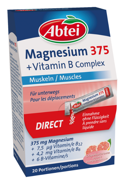 Image of Abtei Magnesium 375 + Vitamin B Komplex (20 Stk)