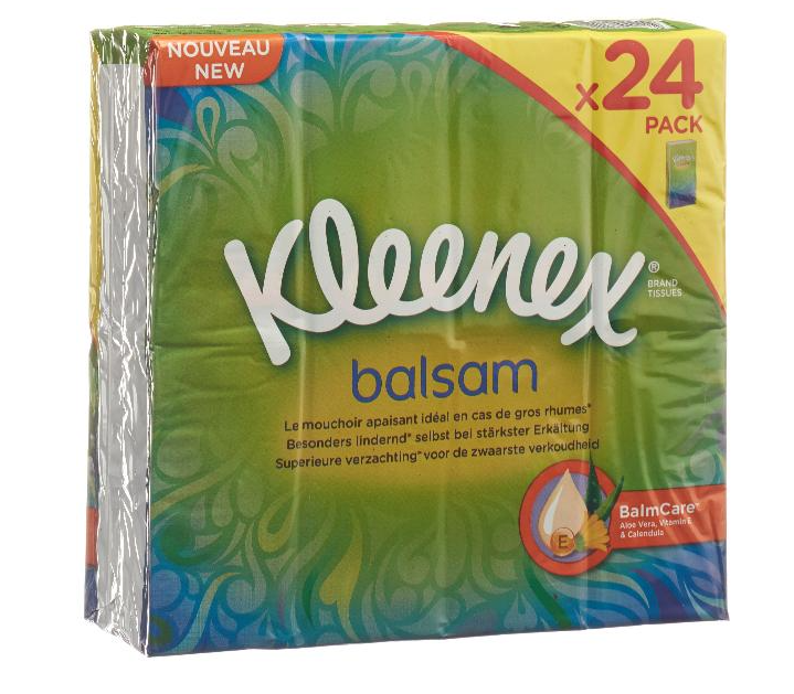 Image of Kleenex Balsam Taschentücher (24 x 9 Stk)