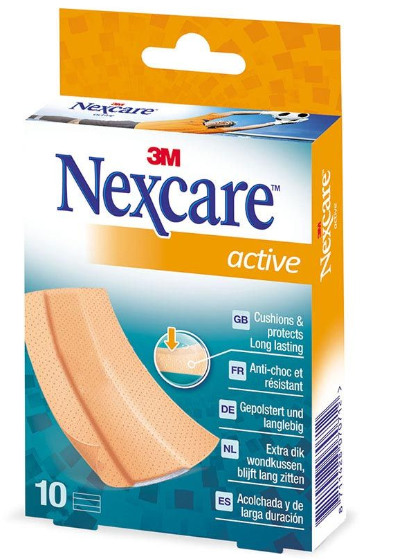 Image of 3M Nexcare Pflaster Active Bands 6 x 10cm (10 Stk)