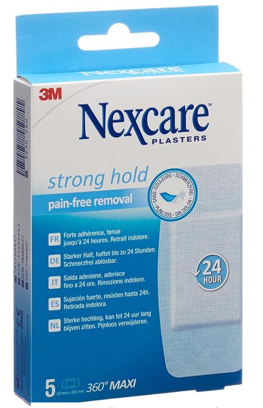 Image of 3M Nexcare Strong Hold 360° Maxi 50 x 100mm (5 Stk)