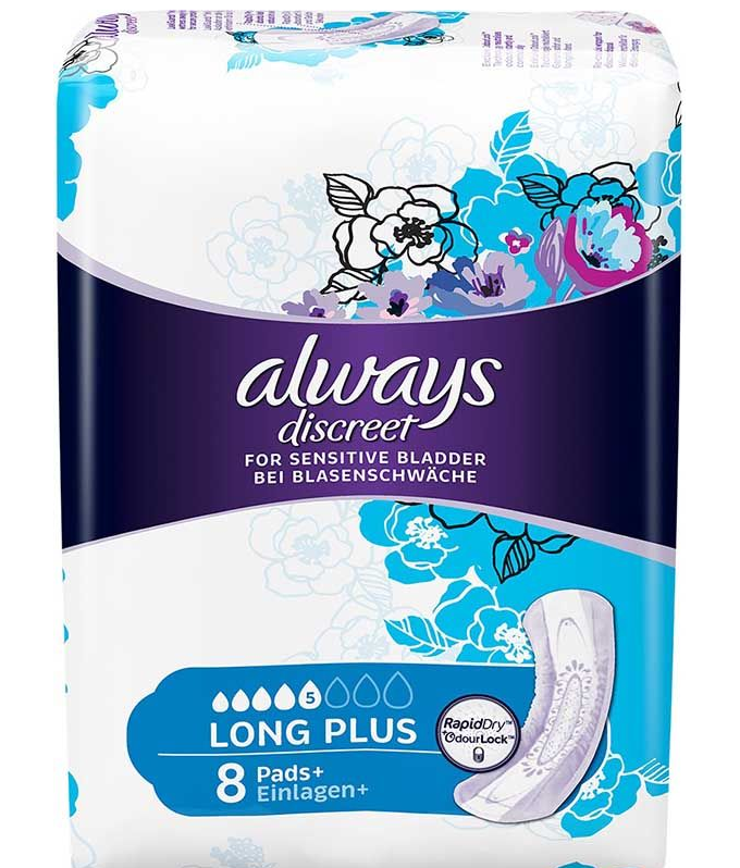 Image of Always Discreet Inkontinenz Long Plus (8 Stk)