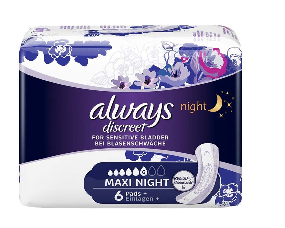 Image of Always Discreet Inkontinenz Maxi Night (6 Stk)