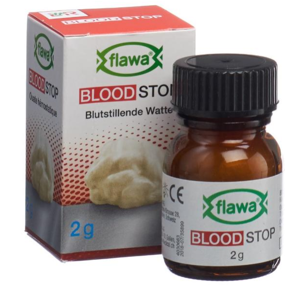 Image of FLAWA Blutstillende Watte sterilisiert Glas (2 g)