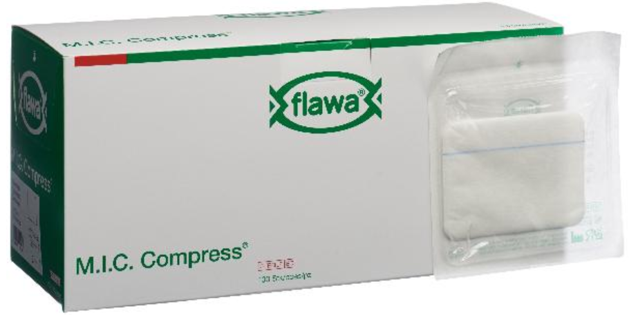 Image of FLAWA MIC Kompressen Steril 10x7,5cm (100 Stk)