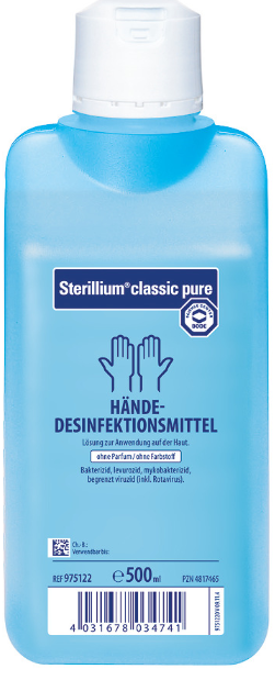 Image of Sterillium Classic Pure Händedesinfektionsmittel (500ml)