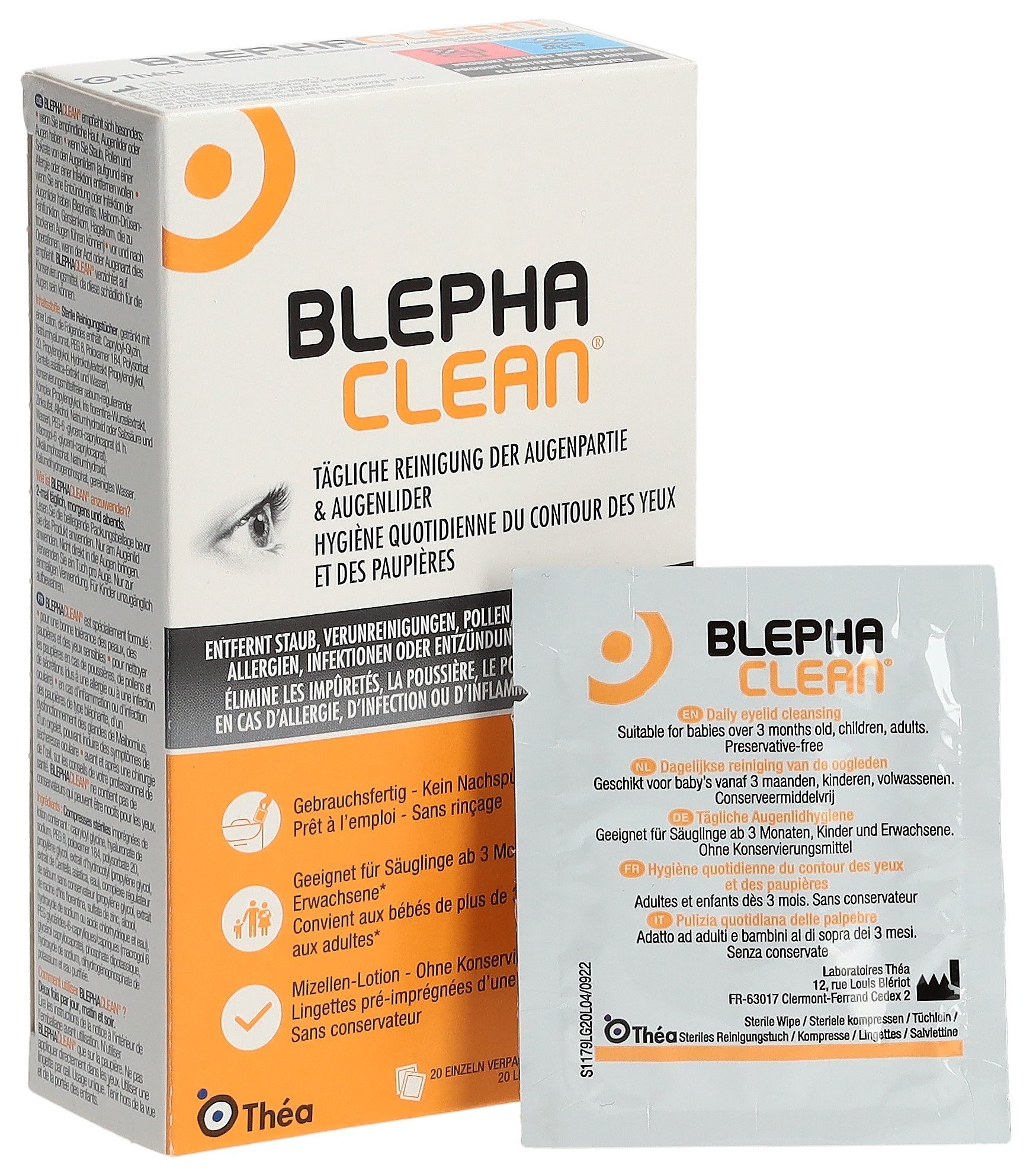 Image of Blephaclean Reinigungstücher steril, einzeln verpackt (20 Stk)