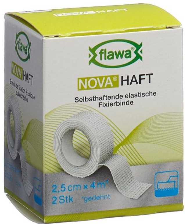 Image of FLAWA NOVA HAFT selbsthaftende elastische Fixierbinde 2.5cmx4m (2 Stk)