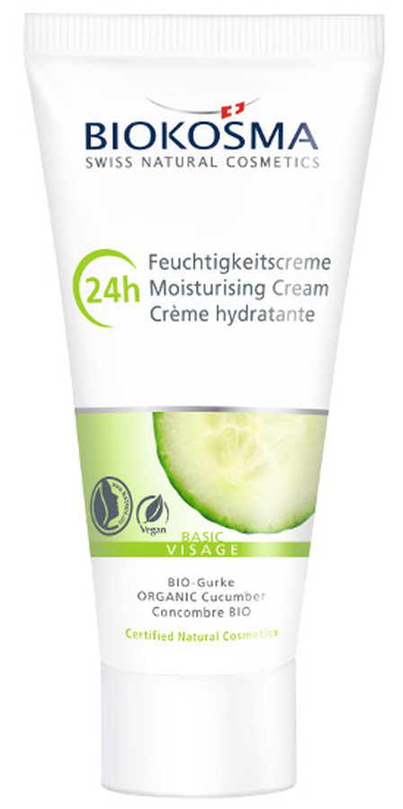 Image of BIOKOSMA Basic Visage 24h-Feuchtigkeitscreme mit Bio-Gurke (30ml)