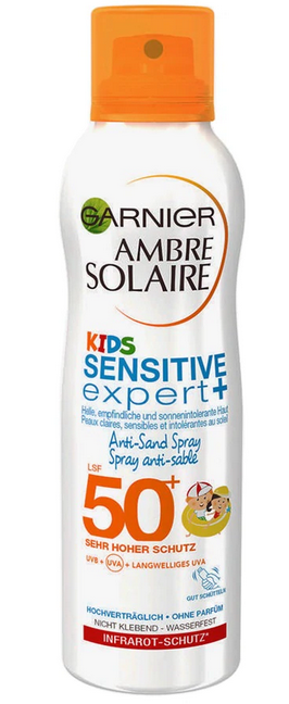 Image of GARNIER AMBRE SOLAIRE Kids Anti Sand Spray LSF 50+ (200ml)