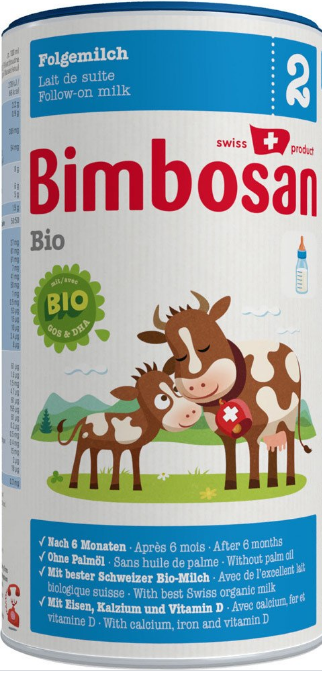 Image of Bimbosan Bio 2 Folgemilch Dose (400g)