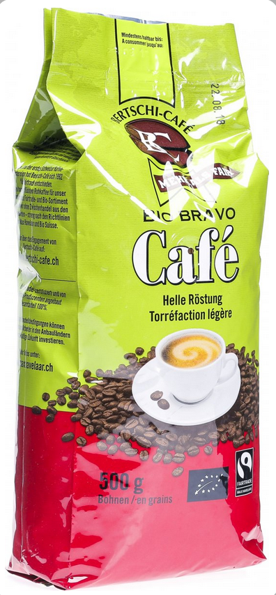 Image of MORGA BC BERTSCHI Bio Bravo Café Ganze Bohnen Hell (500g)