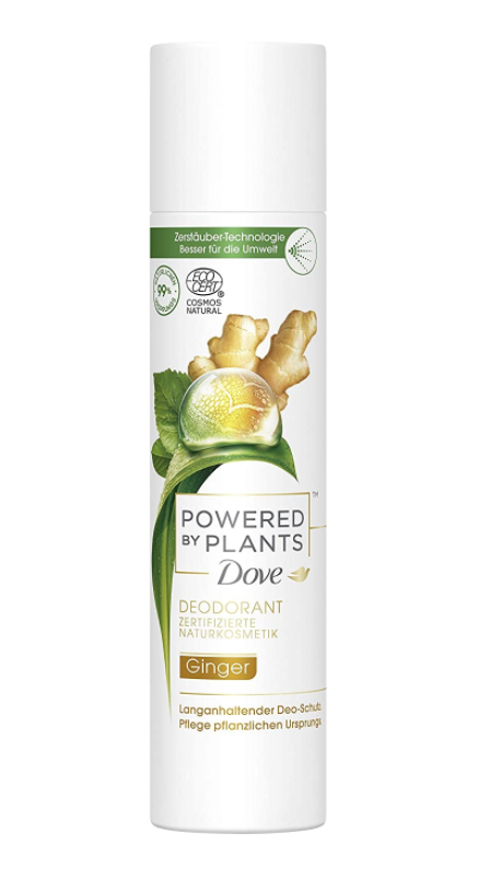 Image of Dove Powered by Plants Ginger Deodorant-Spray (75ml)