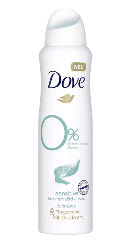 Image of Dove sensitive 0% duftneutral Deodorant-Spray (150ml)