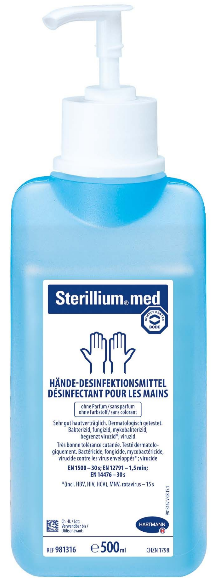 Image of Sterillium med Händedesinfektionsmittel mit Pumpe (500ml)