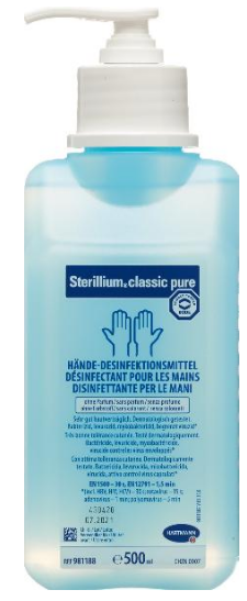 Image of Sterillium Classic Pure Händedesinfektionsmittel mit Pumpe (500ml)