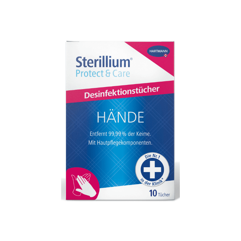 Sterillium Protect & Care hand disinfection wipes (10 pieces)