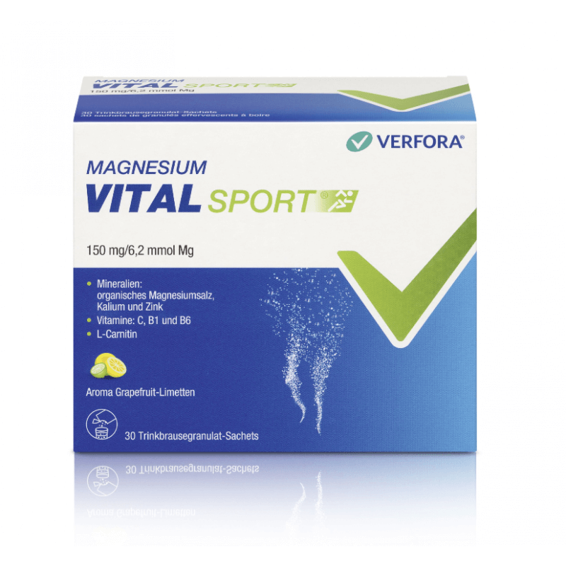 heuvel Sluipmoordenaar Verenigen Buy VERFORA MAGNESIUM Vital Sport effervescent granules (30 pieces) | Kanela
