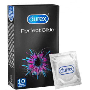 Durex Préservatifs Perfect Glide (10 pièces)