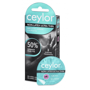Ceylor préservatif ultra fin sans latex (3 pièces)