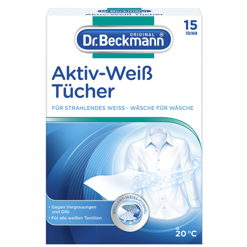 Dr. Beckmann Active White Wipes (15 pieces)