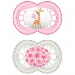 MAM Original Silicone Soother 6-16M Girl (2 pcs)