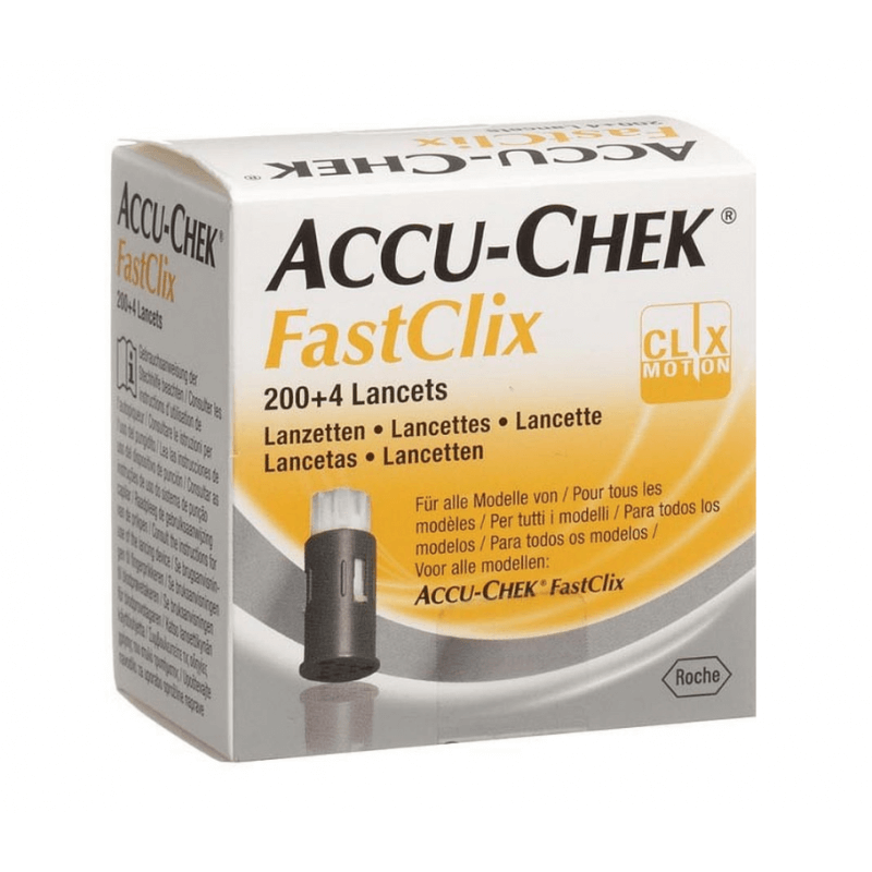 Accu-Chek FastClix (PI-APS) des lancettes (200 + 4 pièces)
