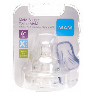 MAM replacement teat bottle size X 6+M (2 pieces)