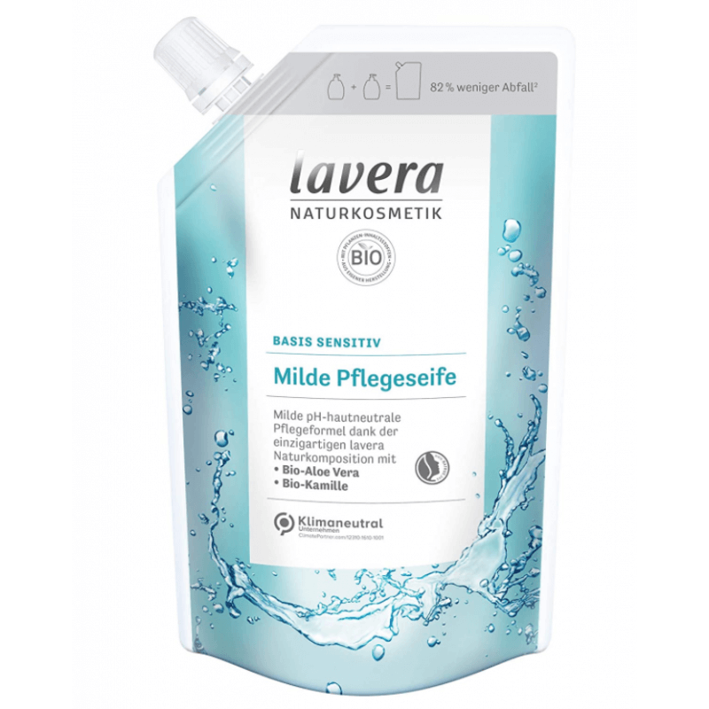 Lavera refill bag basis sensitv mild care soap (500ml)