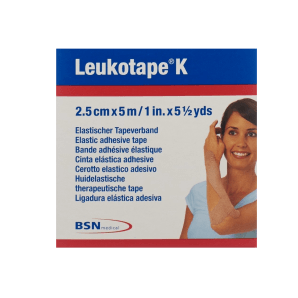Leukotape K le pansement adhésif couleur de peau (5 mx 2,5 cm)