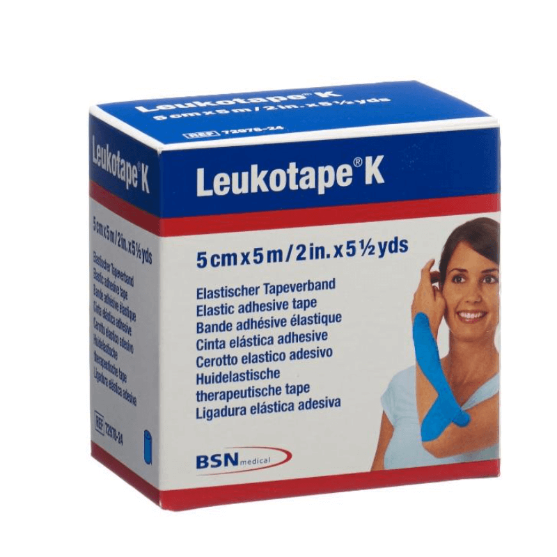 Bandage en plâtre Leukotape K bleu clair (5m x 5cm)