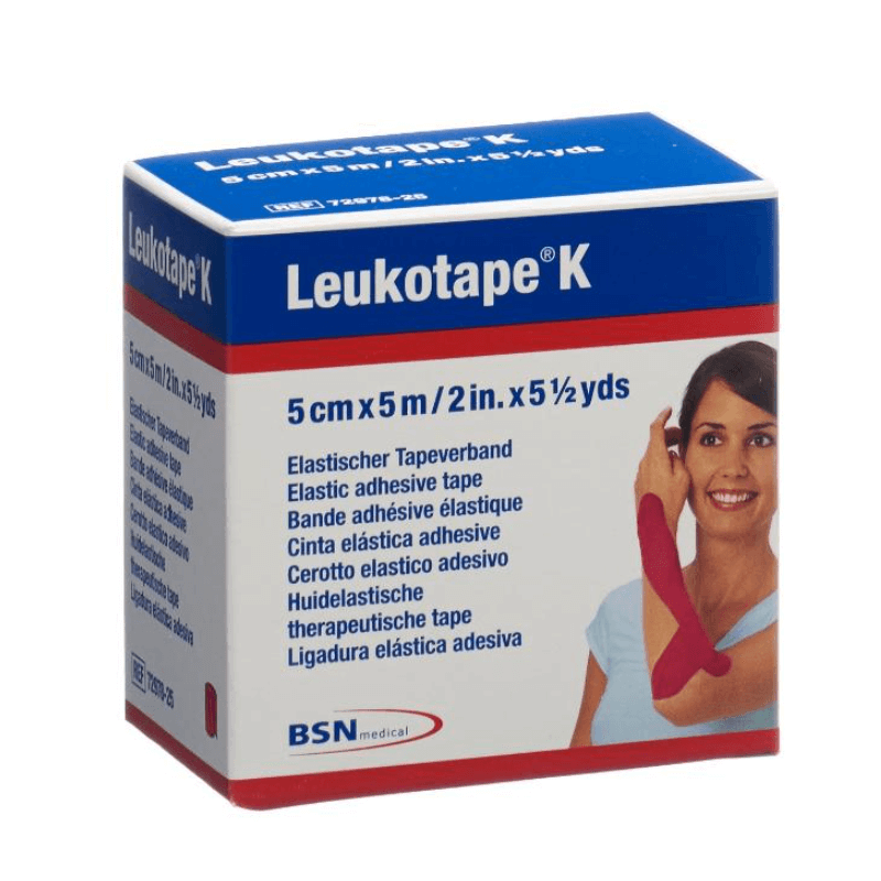 Leukotape K adhesive bandage pink (5m x 5cm)