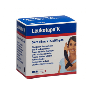 Leukotape K plaster bandage black (5m x 5cm)