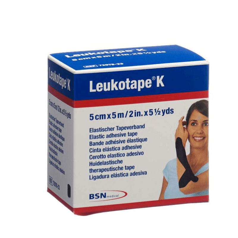 Leukotape K plaster bandage black (5m x 5cm)