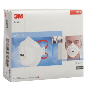 3M Atemschutz Maske FFP3 mit Ventil 1873V+ (10 Stk)