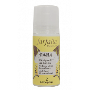 Farfalla Frangipani flowery, gentle deodorant roll-on (50ml)