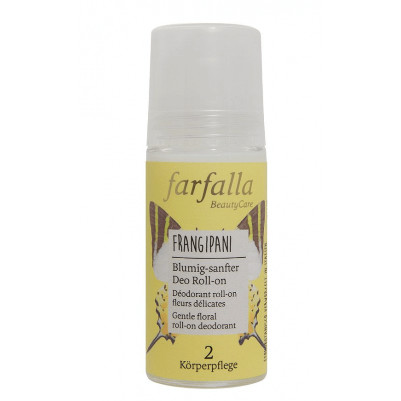 Farfalla Frangipani flowery, gentle deodorant roll-on (50ml)