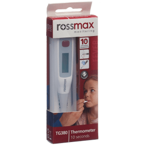 Rossmax thermomètre médical pointe flexible de TG380 (1 pièce)