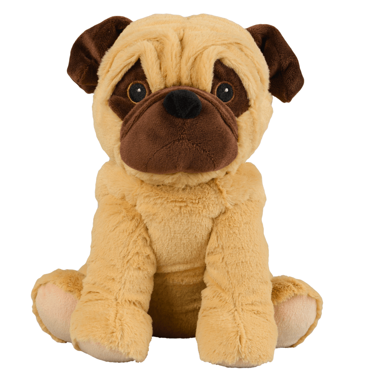 WARMIES soft toy pug beige