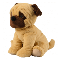 WARMIES soft toy pug beige