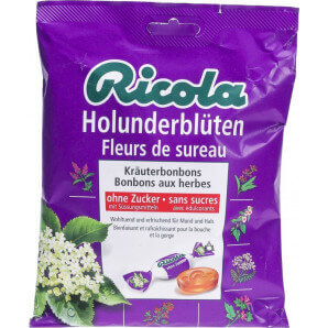 Ricola Holunderblüten Bonbons ohne Zucker (125g)