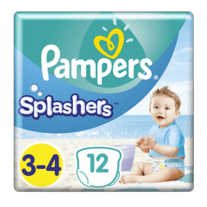 Pampers Splashers taille 3-4 sac de transport (12 pièces)