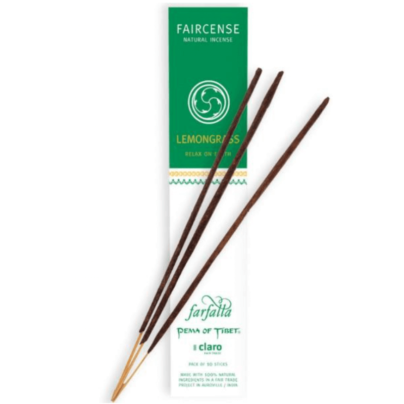 Farfalla Faircense Incense Sticks Lemongrass Relax On Earth (10 Pieces)