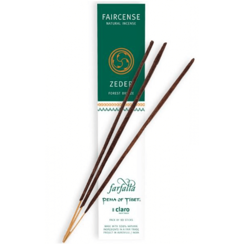 Farfalla Faircense Incense Sticks Cedar Forest Breeze (10 Pieces)