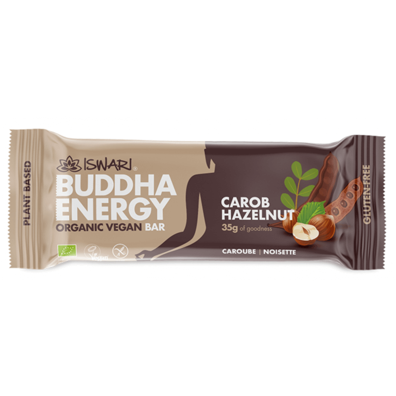 ISWARI Buddha Energy Organic Bar Carob & Hazelnut (35g)