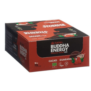 ISWARI Buddha Energy Barre Bio Cacao & Guarana (15x35g)