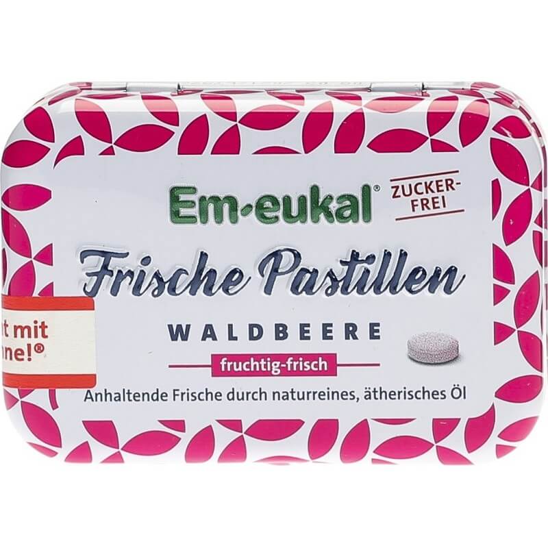 Emeukal Frische Pastillen Waldbeere Zuckerfrei (20g)