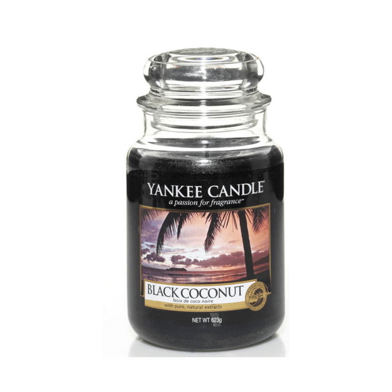 Yankee Candle noix de coco noir (grande)