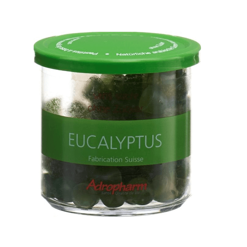Adropharm Eukalyptus ohne Zucker reizlind Pastillen (140g)